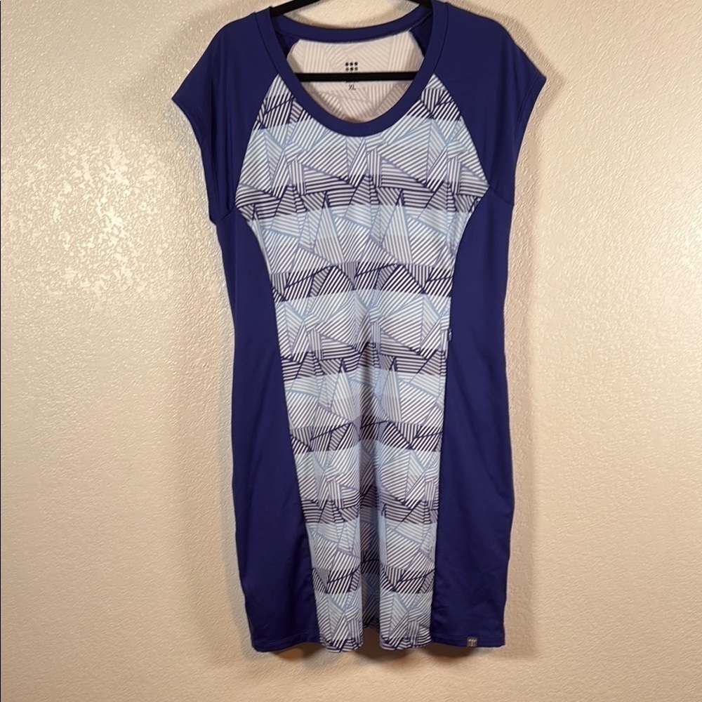 Title 9 Geometric Stripe Color Block Activewear Dress Size XL